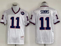Men's New York Giants Phil Simms Mitchell & Ness White Legacy Replica Jerseys