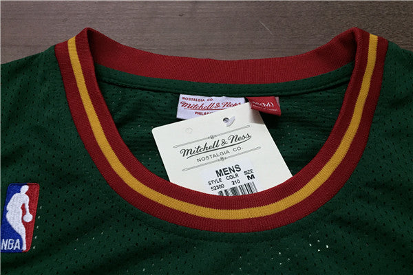 SuperSonics 40# Sean Kemp Green 95-96 Classic Retro Premium Mesh Fan Edition Jersey