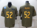 Men's Los Angeles Chargers Khalil Mack #52 Brown Player Game Jerseys
