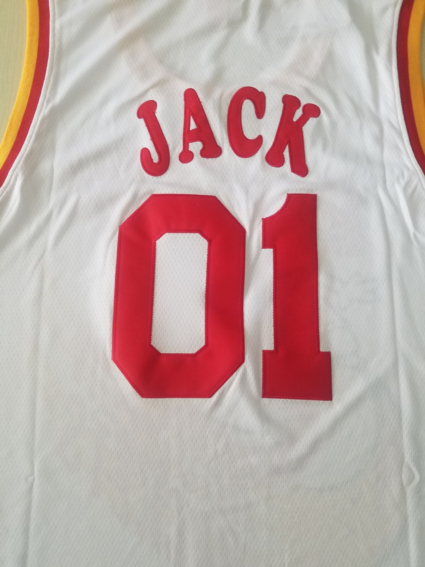 Men's Houston Rockets #01 NBA White Classics Jerseys - Joint Edition