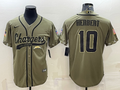 Men's Los Angeles Chargers Justin Herbert #10 Olive 2022 Salute To Service Limited Jerseys Joint Edition