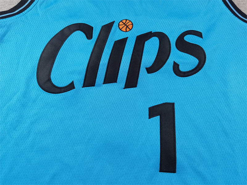 Men's LA Clippers James Harden #1 Light Blue 2024/25 Swingman Player Jerseys - City Edition