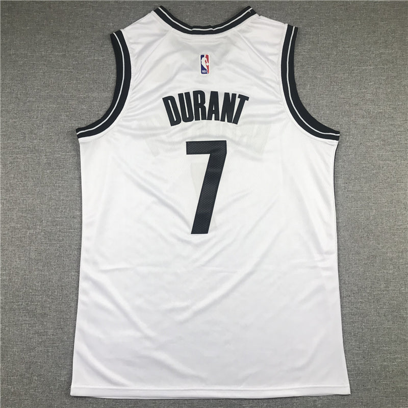 Men's Brooklyn Nets Kevin Durant White 2019 Fast Break Player Movement Jerseys