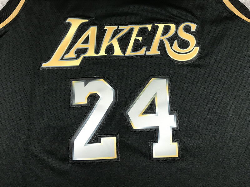 Men's Los Angeles Lakers Kobe Bryant #24 NBA Black Player Jerseys