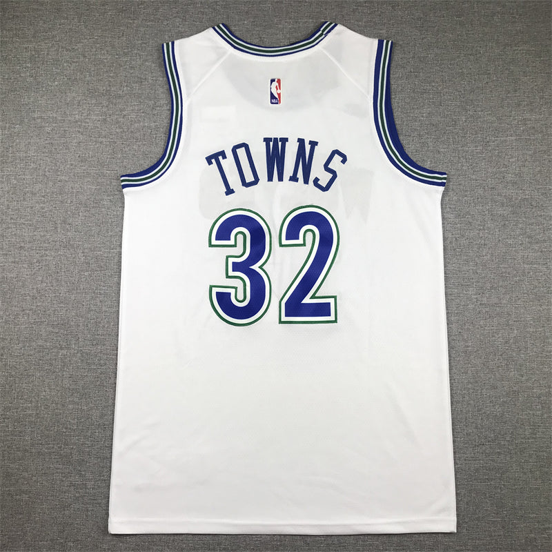 Men's Minnesota Timberwolves Karl-Anthony Towns #32 White Swingman Player Jerseys