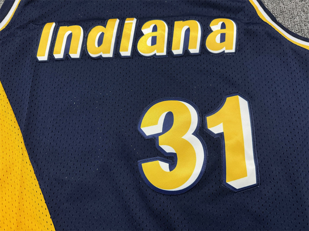 Men's Indiana Pacers Reggie Miller #31 Navy Replica Jerseys