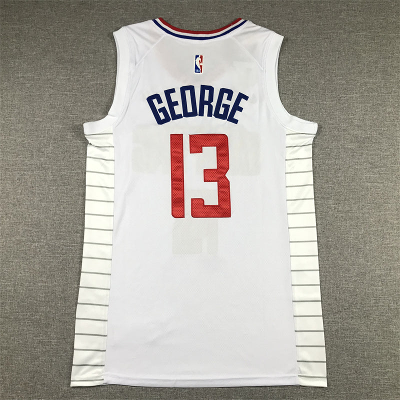Men's LA Clippers Paul George #13 White 2022/23 Swingman Jerseys