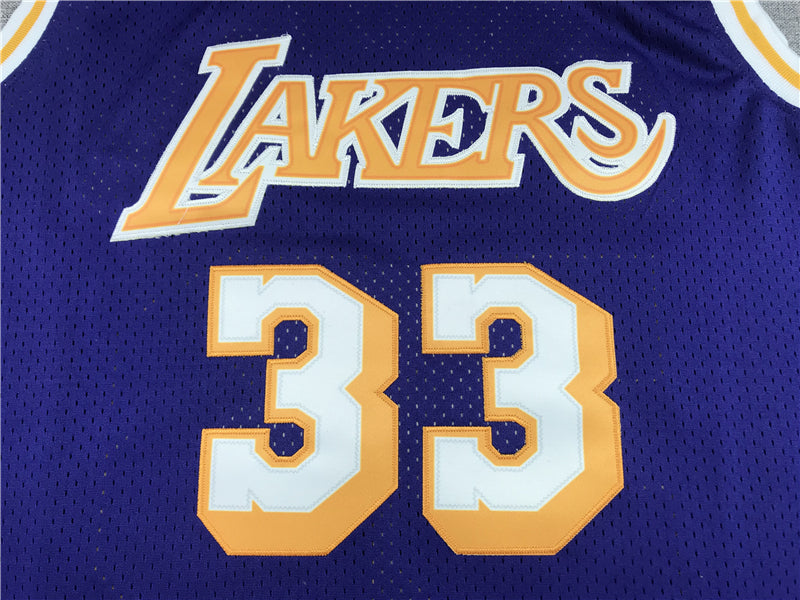 Men's Los Angeles Lakers Kareem Abdul-Jabbar Hardwood Classics Swingman Jerseys