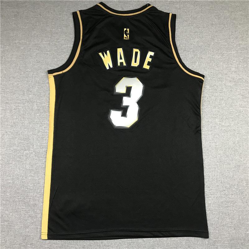 Men's Miami Heat Dwyane Wade #3 NBA Black Swingman Jerseys
