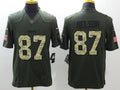 Men's Green Bay Packers Jordy Nelson #87 Army Green Game Jerseys