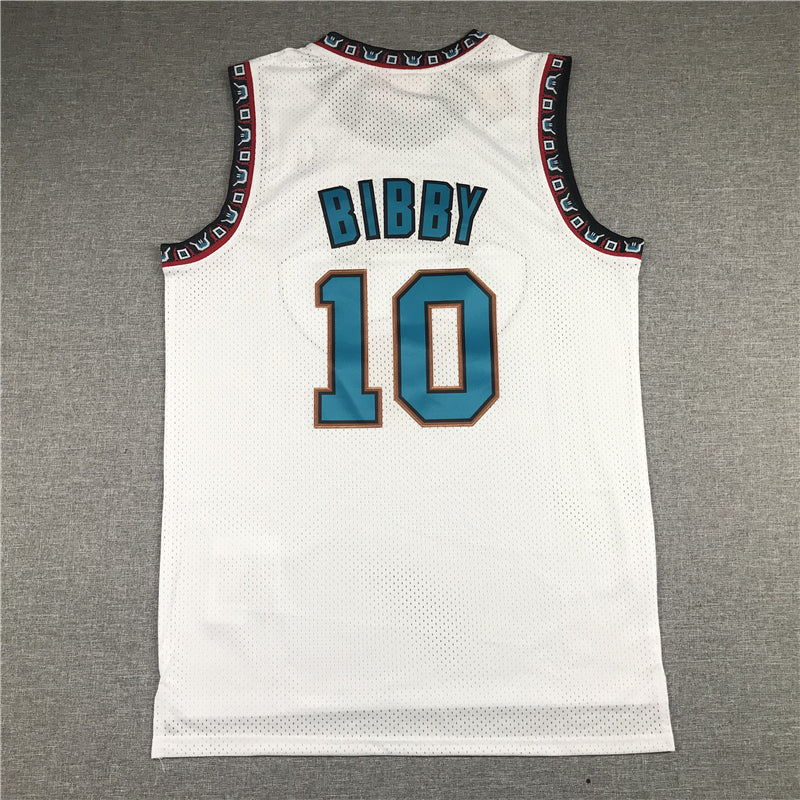 Men's Memphis Grizzlies Mike Bibby #10 White Classics Swingman Jerseys