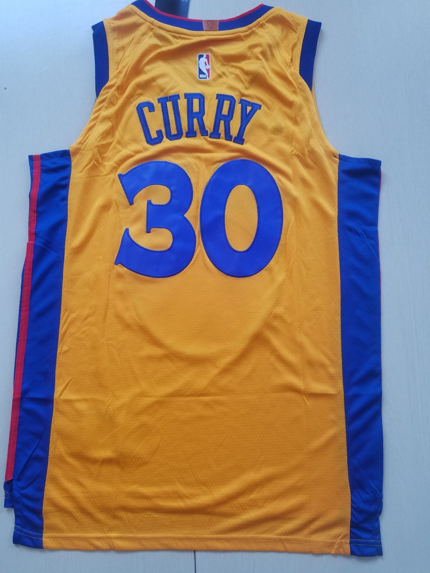 Men's Golden State Warriors Stephen Curry Yellow Replica Jerseys - City Edition