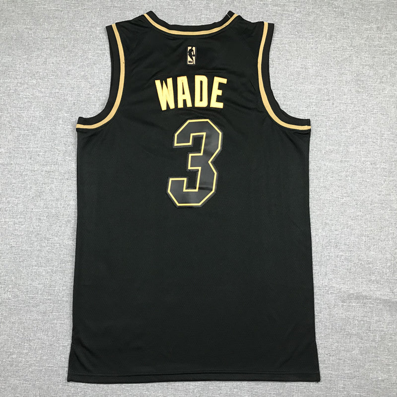 Men's Miami Heat Dwyane Wade #3 NBA Black Swingman Player Jerseys