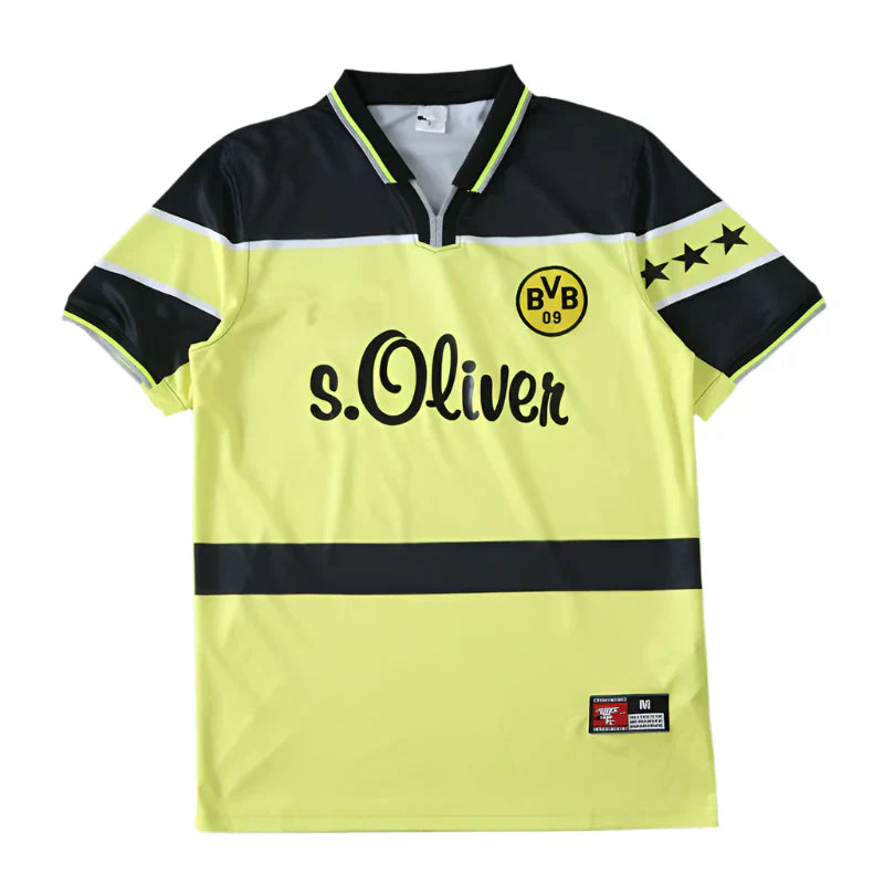 Borussia Dortmund Home Retro Fan Version 1997 Season Jersey