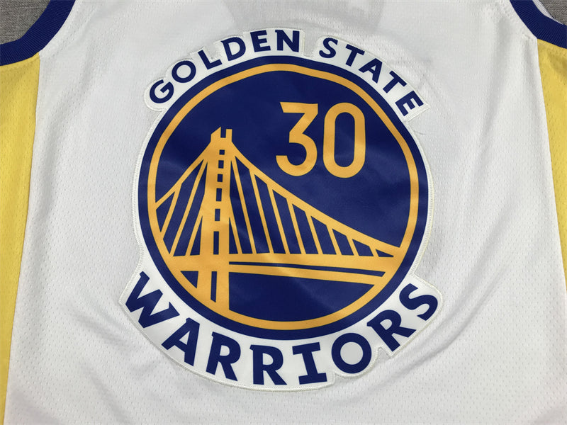 Men's Golden State Warriors Stephen Curry #30 White 2022/23 Swingman Jerseys - Association Edition