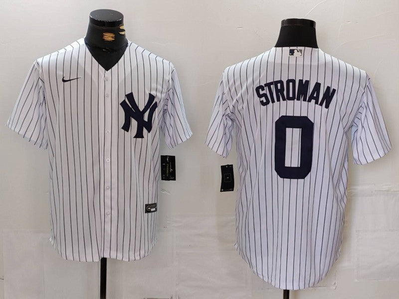 Men's New York Yankees Marcus Stroman #0 White Home Replica Player Jerseys