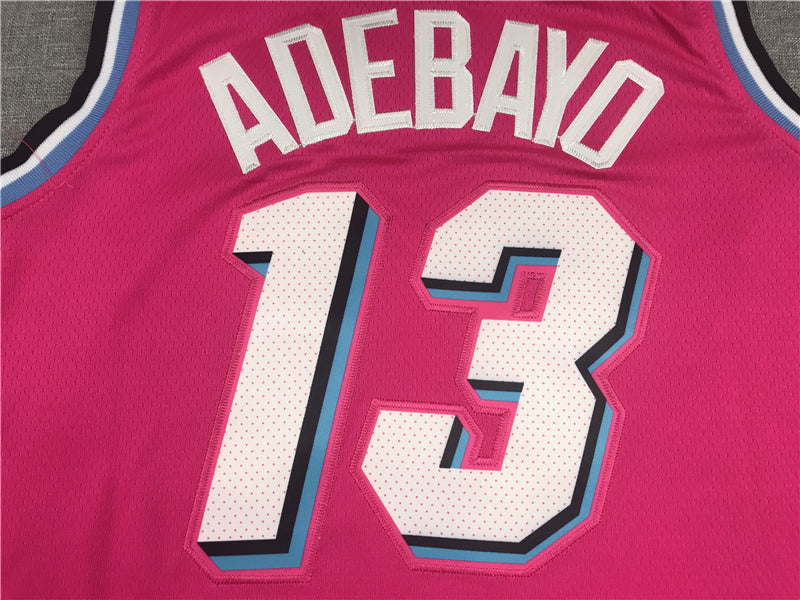 Men's Miami Heat Bam Adebayo #13 Pink Swingman Player Jerseys