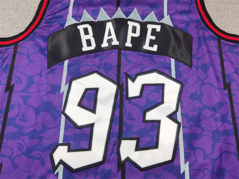 Men's Toronto Raptors BAPE #93 Purple 1998/99 Hardwood Classics Swingman Jerseys
