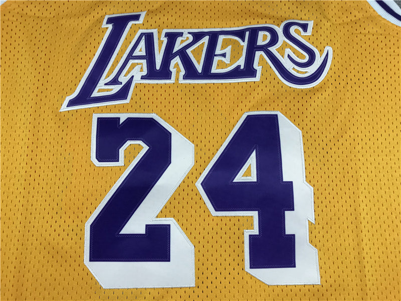 Men's Kobe Bryant Los Angeles Lakers #24 NBA Jerseys - Retro Yellow