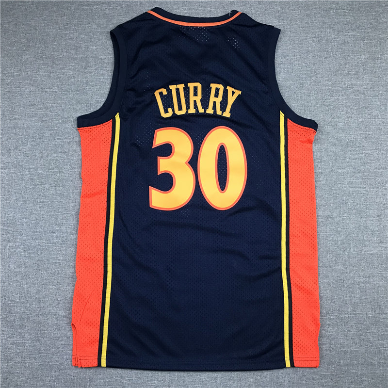 Men's Golden State Warriors Stephen Curry Mitchell & Ness Navy Classics Jerseys