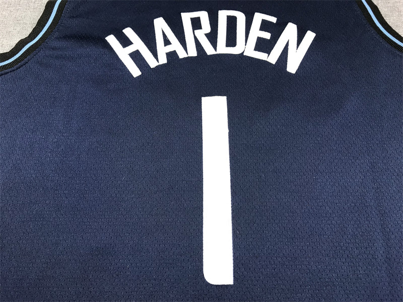 Men's LA Clippers James Harden #1 Navy 2023/24 Swingman Jerseys - City Edition