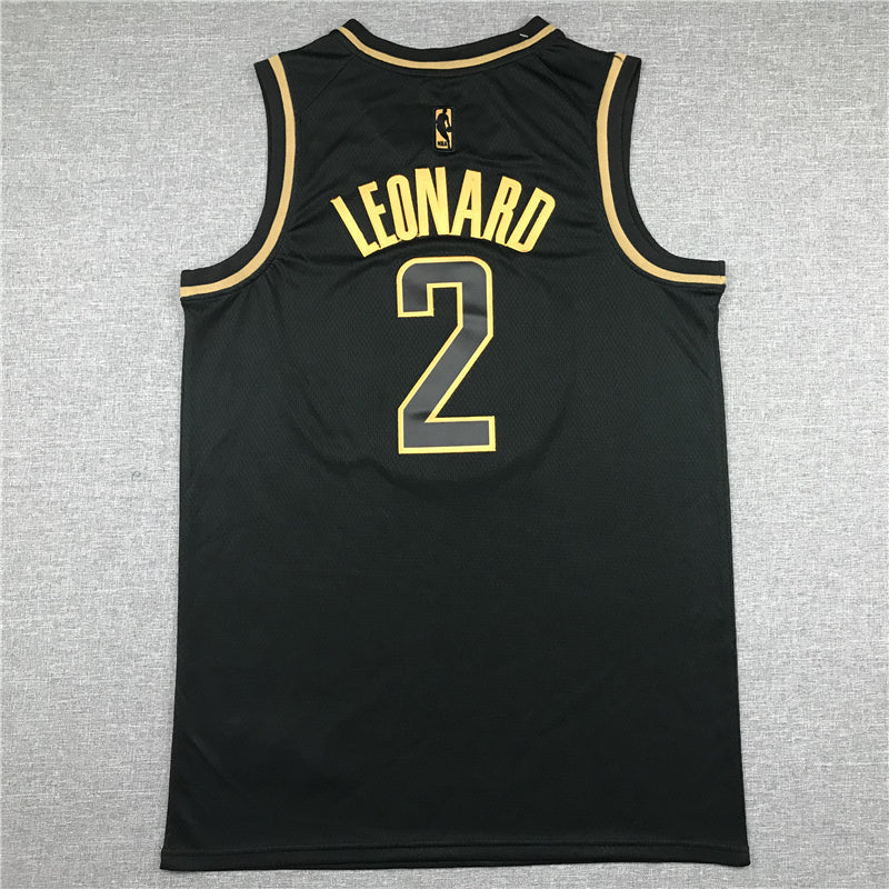 Men's LA Clippers Kawhi Leonard #2 NBA Black Player Jerseys