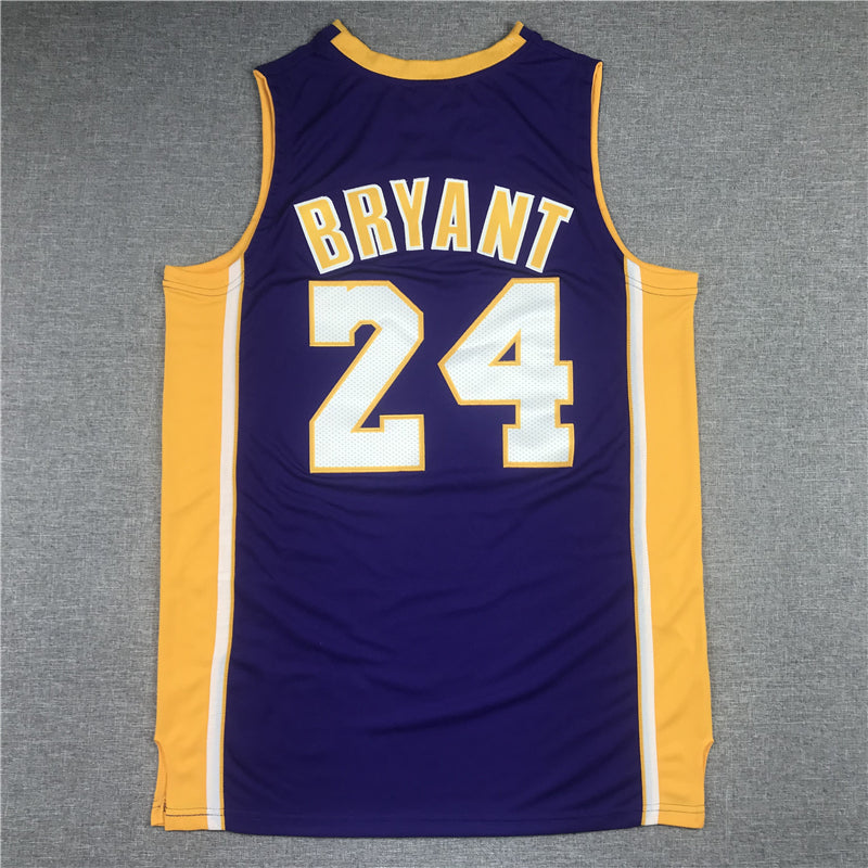Men's Los Angeles Lakers Kobe Bryant #24 Purple Swingman Jerseys