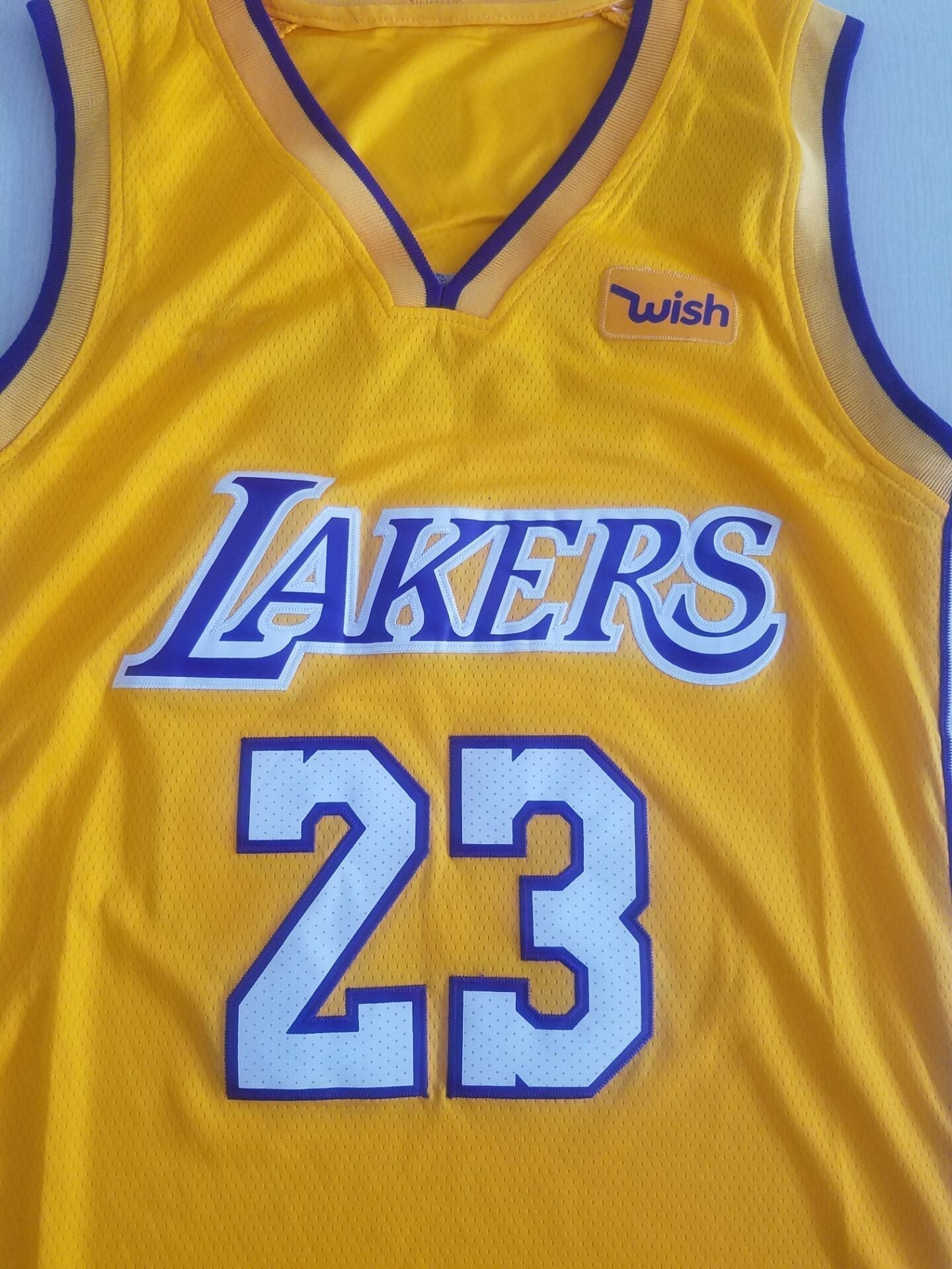 Men's Los Angeles Lakers LeBron James #23 NBA Yellow Swingman Jerseys