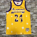 Men's Los Angeles Lakers Kobe Bryant Yellow Hardwood Classics Player Jerseys