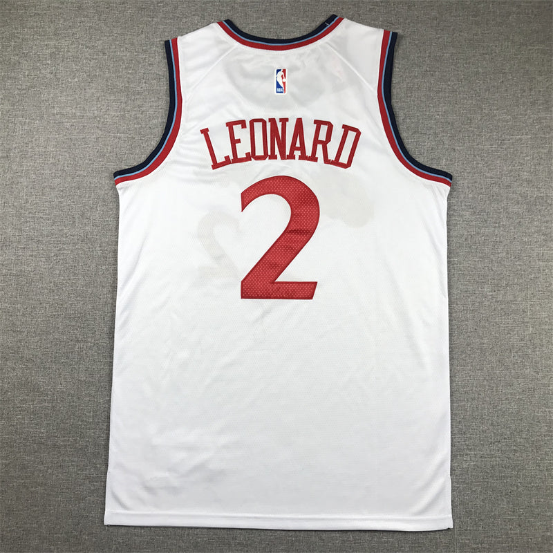 Men's LA Clippers Kawhi Leonard #2 White Swingman Jerseys