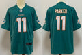 Men's Miami Dolphins DeVante Parker #11 Green Aqua Game Jerseys
