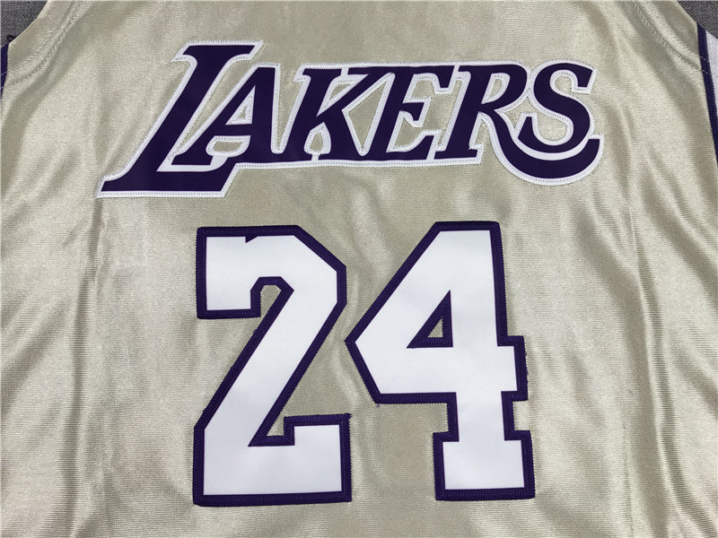Men's Los Angeles Lakers Kobe Bryant Gold Hall of Fame Hardwood Classics Jerseys