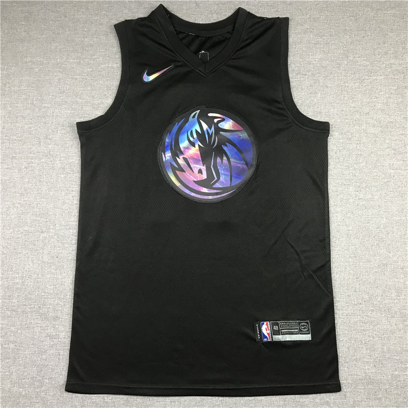 Men's Dallas Mavericks Luka Doncic #77 Black Swingman Game Jerseys