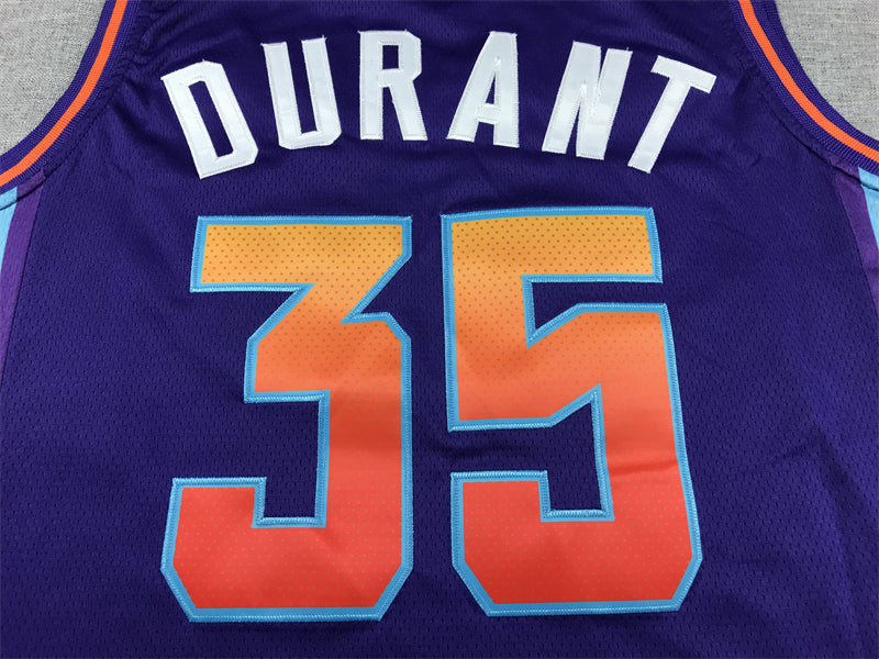 Men's Phoenix Suns Kevin Durant #35 Purple 2023/24 Swingman Jerseys - City Edition