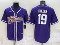 Men's Minnesota Vikings Adam Thielen #19 Purple Game Jerseys Joint Edition