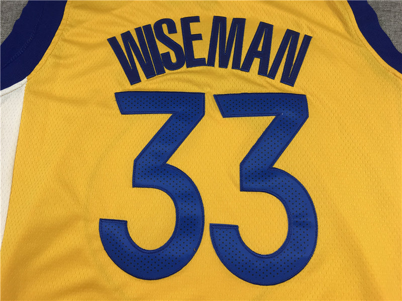 Men's Golden State Warriors James Wiseman Gold Fast Break Team Replica Jerseys