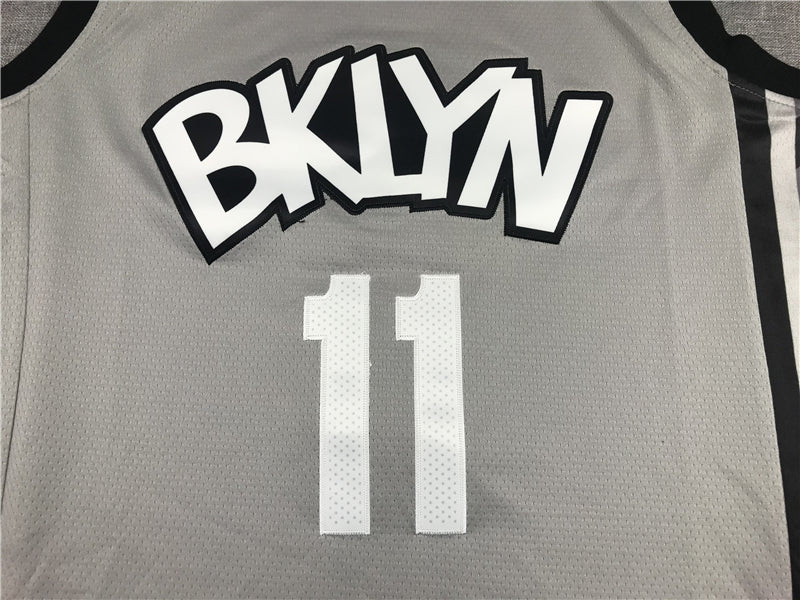 Men's Brooklyn Nets Kyrie Irving Gray 2019 Fast Break Player Movement Jerseys