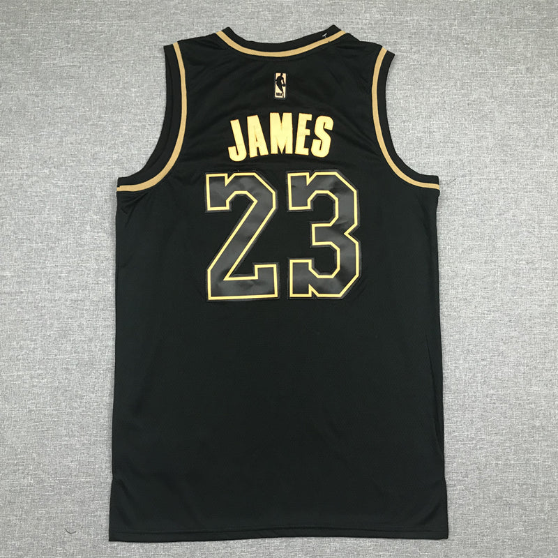 Men's Los Angeles Lakers LeBron James #23 NBA Black Swingman Player Jerseys