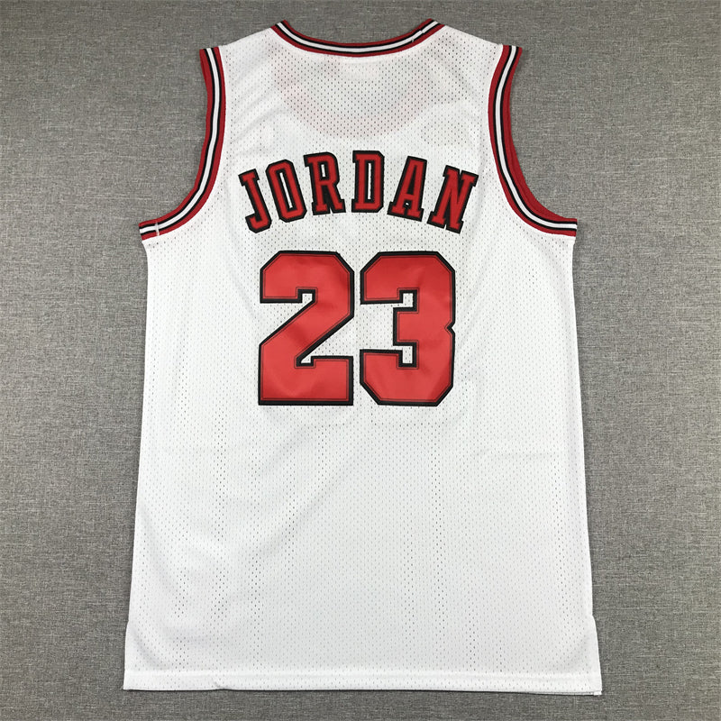 Men's Chicago Bulls Michael Jordan White 1997-98 Hardwood Classics Player Jerseys