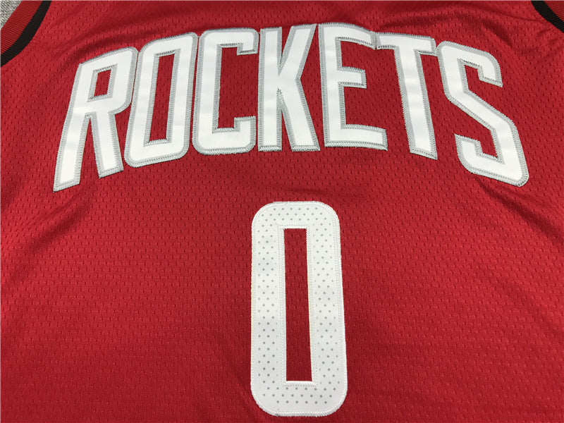Men's Houston Rockets Russell Westbrook #0 NBA Red Swingman Jerseys