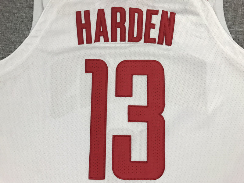 Men's Houston Rockets James Harden #13 NBA White Player Replica Jerseys
