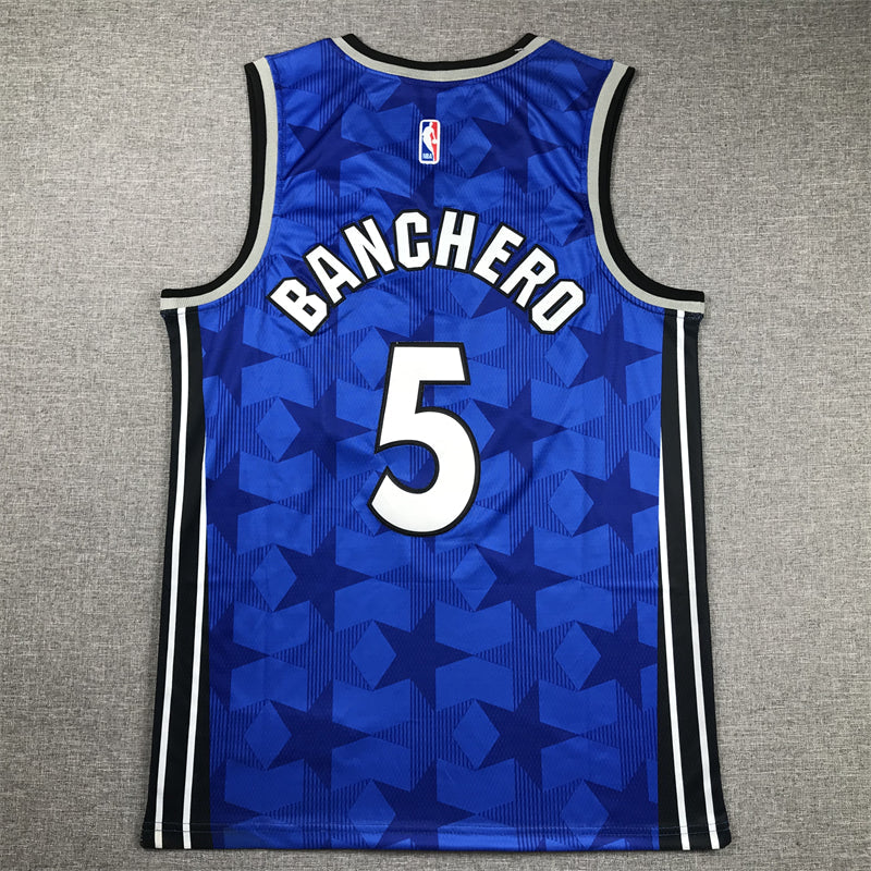 Men's Orlando Magic Paolo Banchero #5 Blue 2023/24 Swingman Jerseys - Classic Edition