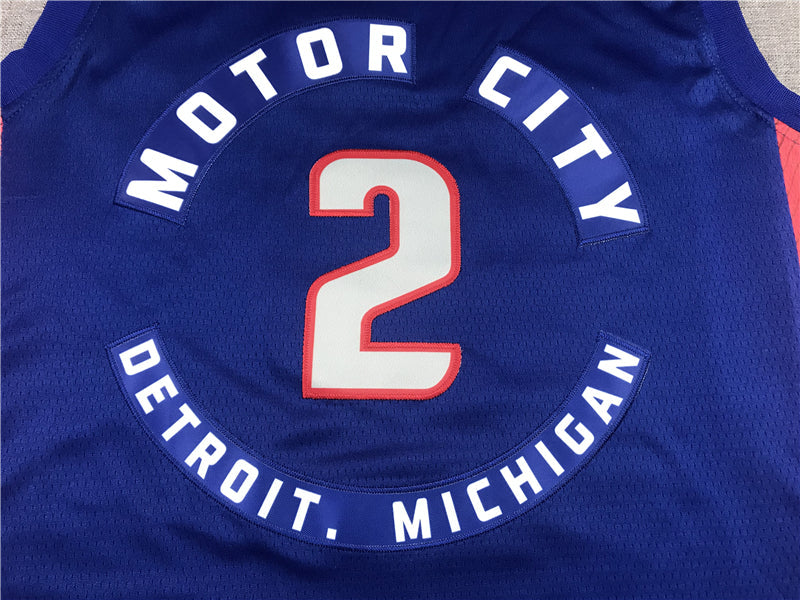Men's Detroit Pistons Cade Cunningham Blue 2020/21 Swingman Fashion Jerseys