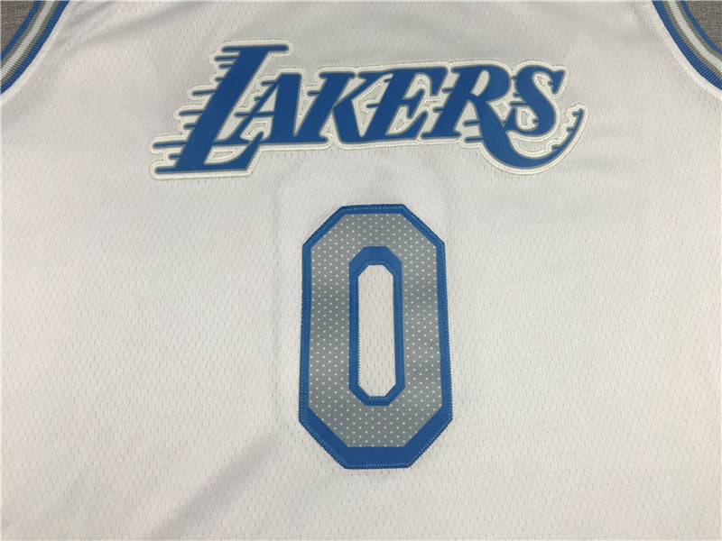 Men's Los Angeles Lakers Russell Westbrook #0 White 2020/21 Swingman Jerseys