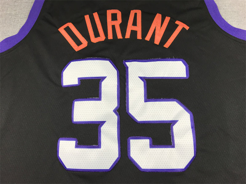 Men's Phoenix Suns Kevin Durant #35 Black Swingman Jerseys - City Edition