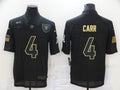 Men's Las Vegas Raiders #4 Derek Carr Black Player Game Jerseys